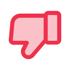 Poster - dislike Outline color icon