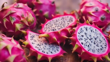Sticker - view of dragon fruits