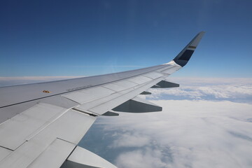 View from window of plane.