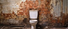 Old Dysfunctional Toilet Before Renovation