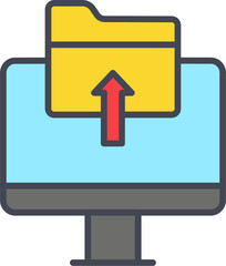 Poster - File Upload Vector Icon