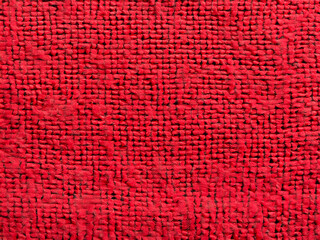 Canvas Print - close up of red textile background