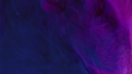 Wall Mural - glitter mist color smoke neon purple ink