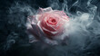 Smoke Rose From Burning Incense Stick, Aromatic Fragrance Concept, Mystical Atmosphere, Spiritual Ritual, Meditation Practice, Generative Ai

