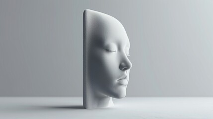 Floating digital face from smartphone