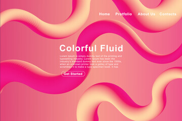 Trendy summer fluid gradient background, colorful abstract liquid 3d shapes. Futuristic design wallpaper for banner, poster, cover, flyer, presentation, advertising, landing page