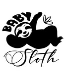Fototapeta Psy - Sloth SVG Bundle, Sloth PNG Bundle, Sloth Clipart, Sloth Silhouette, Sloth SVG Cut Files for Cricut, Sloth Life Svg, Sloth Quotes Svg