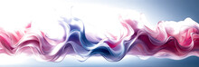 Swirling Pastel Pink And Blue Hues On Transparent Background.