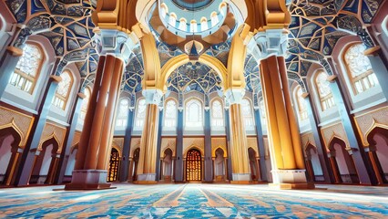 Wall Mural - Interior of a majestic mosque