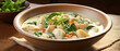 Chicken and gnocchi soup.