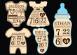© MD - Baby Birth Announcement laser cut