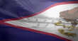 Image of flag of samoa over sports stadium