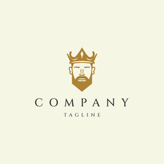 Wall Mural - King crown logo design icon vector template