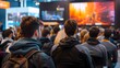 © Rudsaphon - Engrossed Audience Watching Gaming Event at Innovative Tech Expo