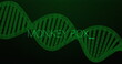 Image of monkeypox text over dna strand