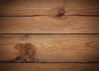 Wall Mural - Top view of a surface of the old brown wood texture. Old dark textured wooden background.