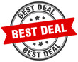 © BHM - best deal stamp. best deal label on transparent background. round sign