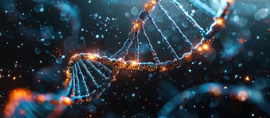 Abstract image of DNA molecule