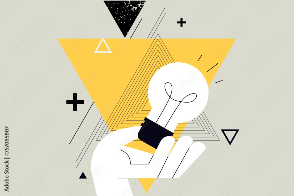 Business concept illustration. Vector illustration of creative idea ...