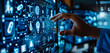 © Jahid - Futuristic digital technology and cyber security concept in a business setting with virtual data and network