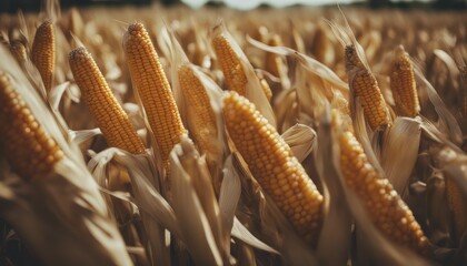 Wall Mural - photo harvest of corns