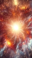 Wall Mural - The center of the galaxy. Big explosion.