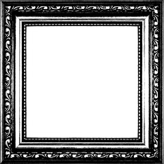 Wall Mural - Ornate vintage picture frame with a transparent background