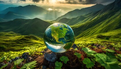 macro photography of Green Globe