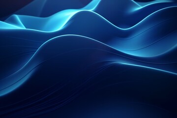 Wall Mural - an abstract pattern and light in blue color with lines