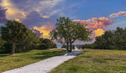 Sunrise at Picnic Island Park Tampa FL