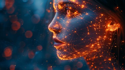 Fototapete - GraphiDUI (Graphical User Interface) and AI (Artificial Intelligence).