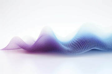 Wall Mural - futuristic infographic with 3d wave points