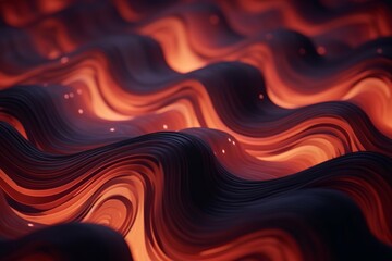 Wall Mural - a close-up shot of a surreal and abstract pattern with mysterious shapes and forms, featuring a drea