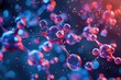 Numerous bubbles floating in mid-air, creating a mesmerizing spectacle of translucent spheres, Leading-edge nanotechnology for targeted drug delivery, AI Generated