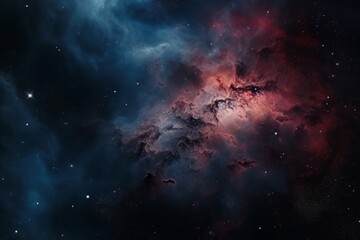Wall Mural - a close up of a nebula in the night sky, with a variety of colors and shapes visible in the composit