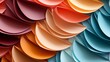 Colorful Wall Covered With Assorted Paper Sheets