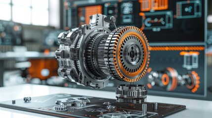 Engineering Designer : a mechanical engineering design software on a computer screen