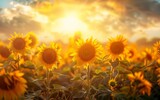 Fototapeta Kwiaty - Sunflower Serenity