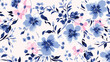 Abstract Elegance Seamless pattern with floral back