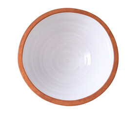 Wall Mural - empty ceramic bowl isolated