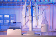 © Connect Images - A modern laboratory setup with automated pipetting equipment
