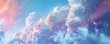Majestic Cloudscape With Vibrant Digital Enhancements Signifying Technological Fusion