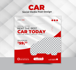 Wall Mural - Creating a banner to promote rental automobiles on social media