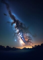 Stars and galaxy outer space sky night universe background