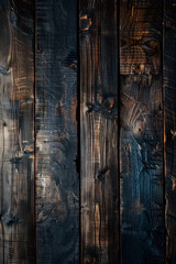 Wall Mural - Vertical Design of dark wood texture background.