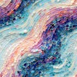 seamless background of small opal-colored stones, where the interplay of curves and colors creates a sense of movement and energy
