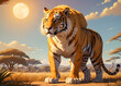 tiger in the sun
