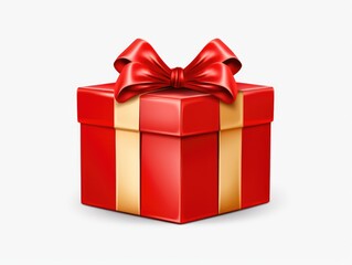 Sticker - red gift box