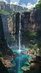  waterfall in yosemite