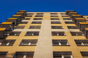 Poster - Wielka Pyta - Great Panel old block of flats in Goclaw area, Praga-Poludnie district, Warsaw city, Poland